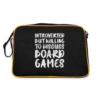 Brettspiel - Retro Tasche - Schwarz/Gold - Hinten