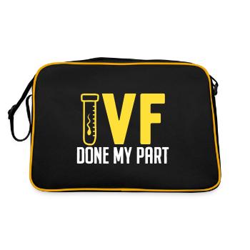FIV a fait ma part Récupération d’ovules drôle in vitro - Sac Retro - noir/or - Dos