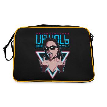 Provocative and expressive – rebellious fashion - Retro Bag - black/gold - Back