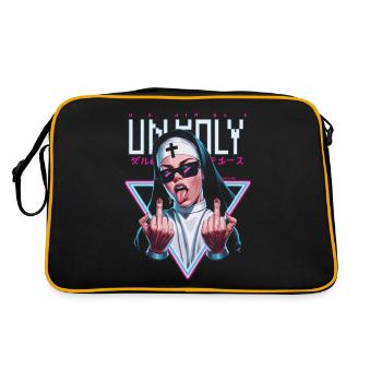 Provocative and expressive – rebellious fashion - Retro Bag - black/gold - Back