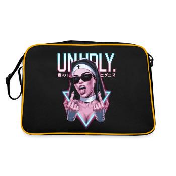 Provocative and expressive – rebellious fashion - Retro Bag - black/gold - Back