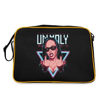 Provocative and expressive – rebellious fashion - Retro Bag - black/gold - Back