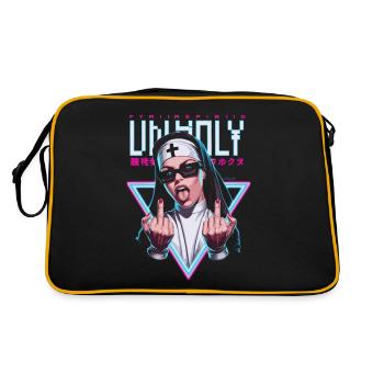 Provocative and expressive – rebellious fashion - Retro Bag - black/gold - Back