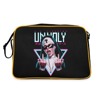 Provocative and expressive – rebellious fashion - Retro Bag - black/gold - Back