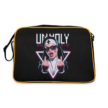 Provocative and expressive – rebellious fashion - Retro Bag - black/gold - Back