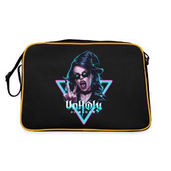 Provocative and expressive – rebellious fashion - Retro Bag - black/gold - Back