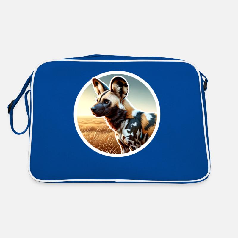 Chien de chasse peint Sac Retro