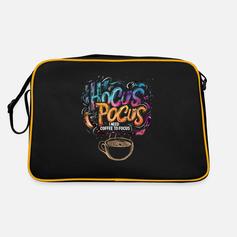 Hocus Pocus Colorful Coffee Halloween Funny Retro Bag