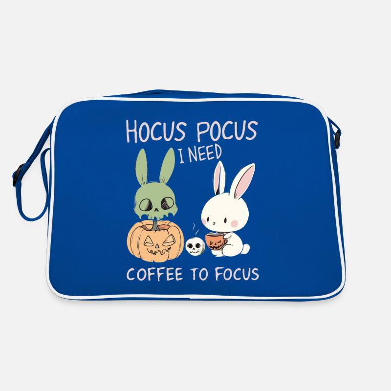 Hocus Pocus Cute Bunnies Halloween Coffee Retro Bag