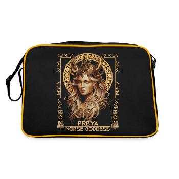 Freya – goddess of Norse myths - Retro Bag - black/gold - Back