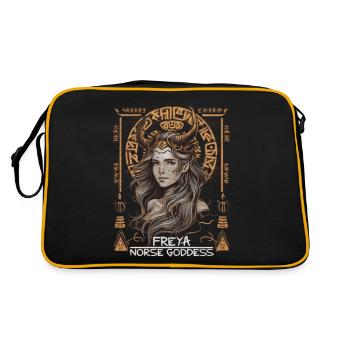 Freya – goddess of Norse myths - Retro Bag - black/gold - Back