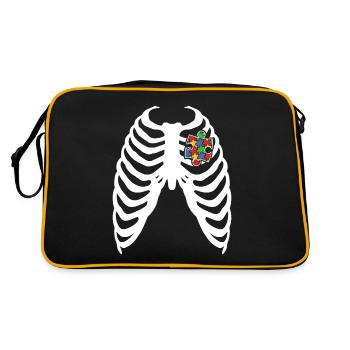 Journée de sensibilisation à l’autisme Cadeau autiste - Sac Retro - noir/or - Dos