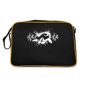 Yangtze River Smooth Dolphin ECG - Retro Bag - black/gold - Back