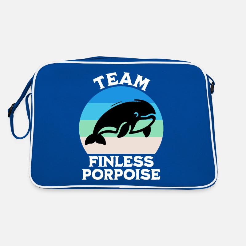 Delfin Jangtse Glattdelfin Sprüche Retro Tasche