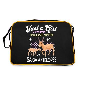 Saiga Antelope Girl Saiga Antelope - Retro Bag - black/gold - Back