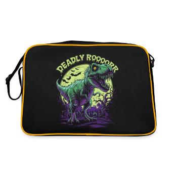 Zombie T-REX – Rugissement mortel pour les amateurs de dinosaures - Sac Retro - noir/or - Dos