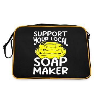 Savonnerie Savonnier - Sac Retro - noir/or - Dos