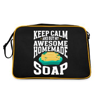 Savonnerie Savonnier - Sac Retro - noir/or - Dos