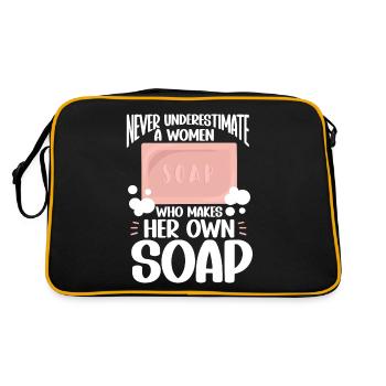 Savonnerie Savonnier - Sac Retro - noir/or - Dos