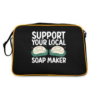 Savonnerie Savonnier - Sac Retro - noir/or - Dos