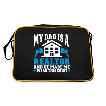 Agent immobilier Agent immobilier - Sac Retro - noir/or - Dos