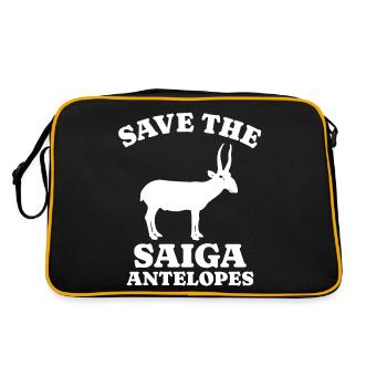 Save Saiga Antelope - Retro Bag - black/gold - Back