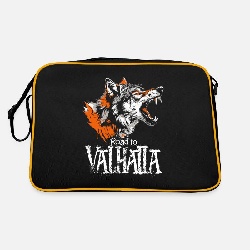 De Roaring Wolf Road à Valhalla Orange Sac Retro