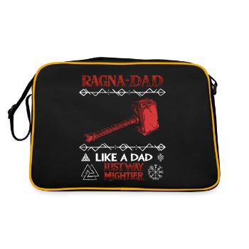 RAGNA-DAD Marteau rouge pour les pères forts - Sac Retro - noir/or - Dos