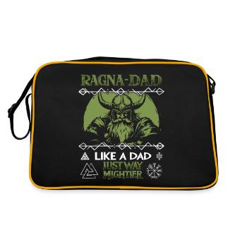 RAGNA-DAD Casque Viking vert pour les pères forts - Sac Retro - noir/or - Dos