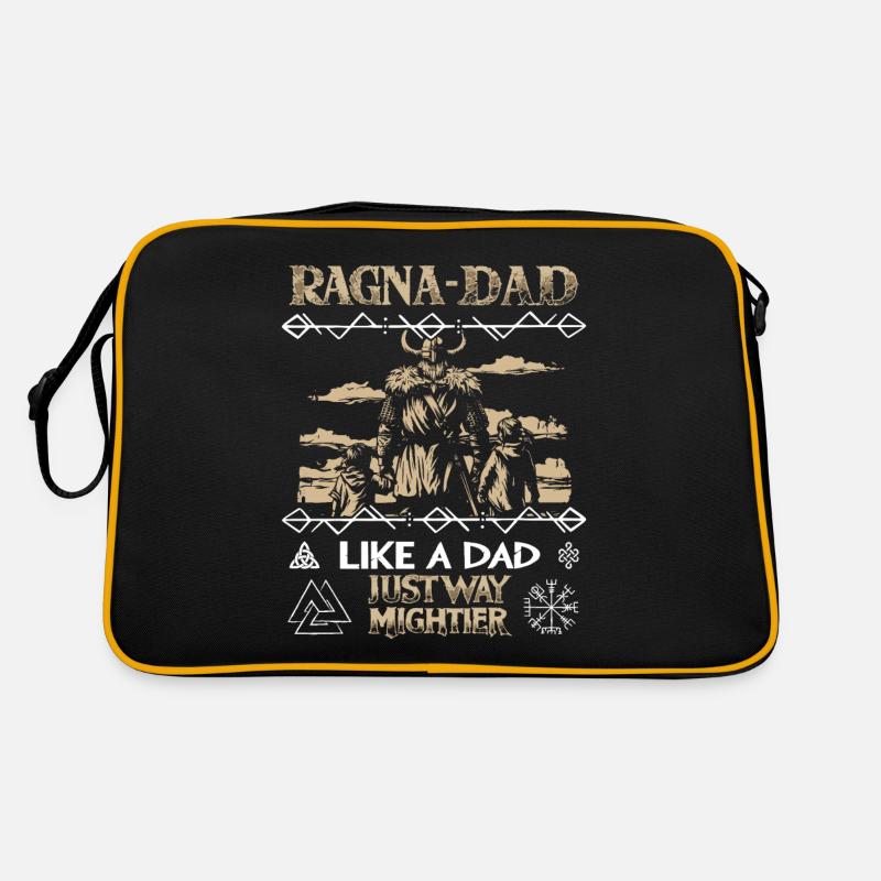 RAGNA-DAD Vikings with children for strong fathers Retro Bag