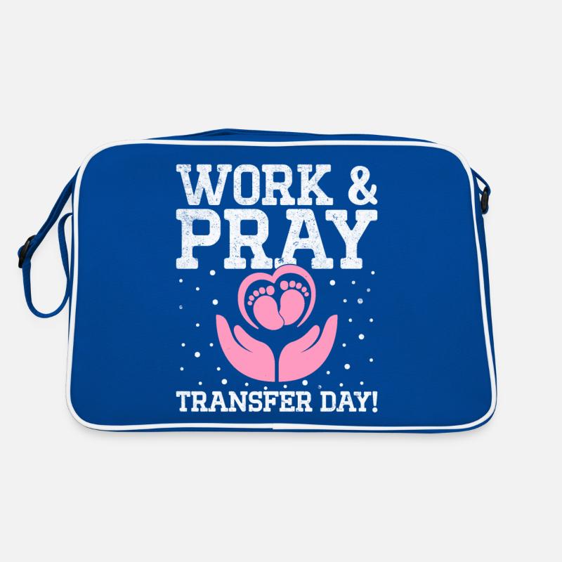 Wake Pray Transfer Day In Vitro Fertilization Retro Bag