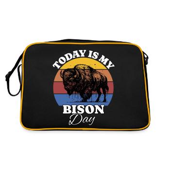 Buffalo Bison - Retro Bag - black/gold - Back
