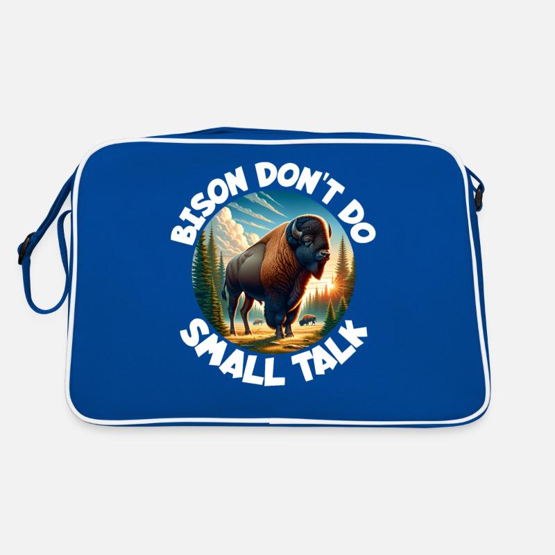 Büffel Spruch Retro Tasche