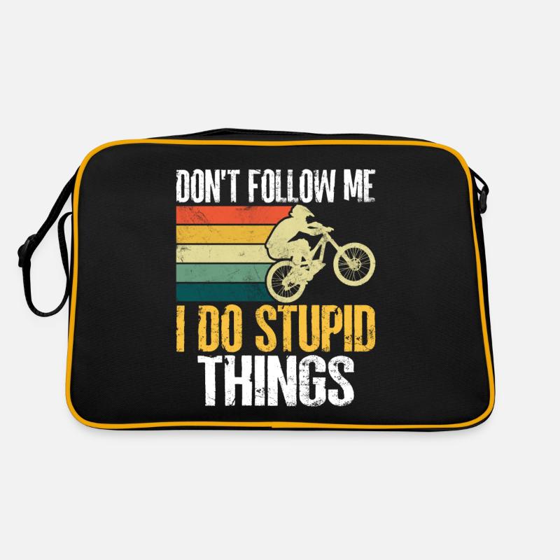 Ne me suivez pas, je fais des choses stupides VTT rétro Sac Retro