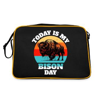 Buffalo Bison - Retro Bag - black/gold - Back