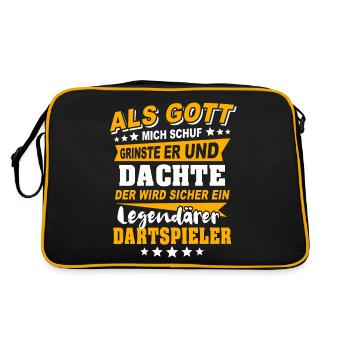 Joueur de fléchettes Fléchettes - Sac Retro - noir/or - Dos