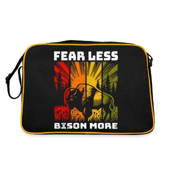Bison Buffalo - Retro Bag - black/gold - Back