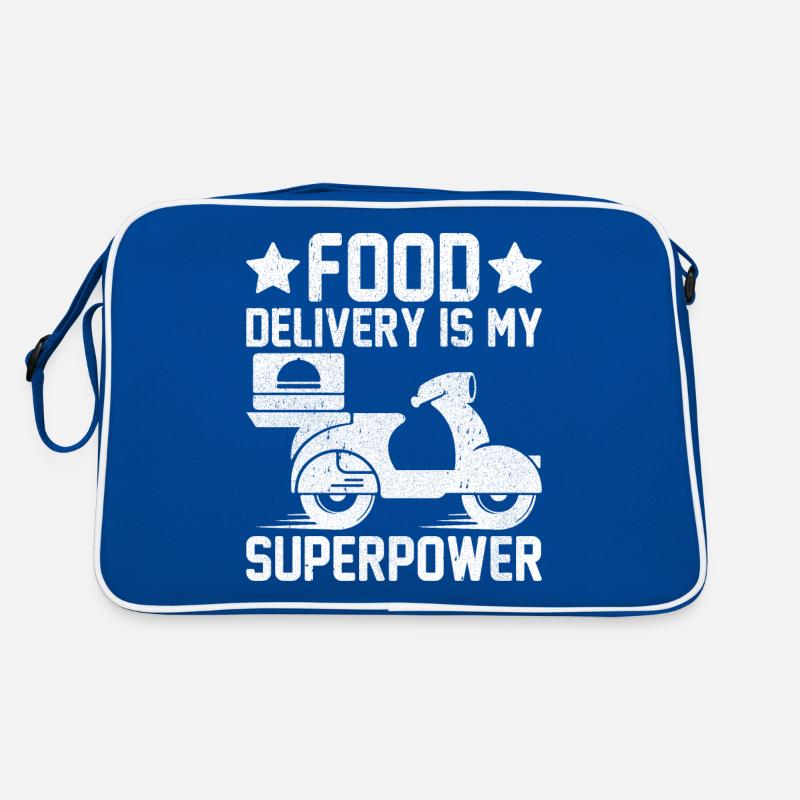 Food Delivery Driver Dash Grubhub Funny Delivery Retro Bag