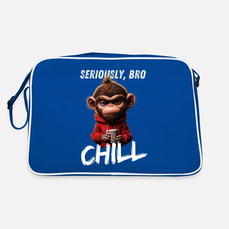 Seriously Bro Chill Affe Meme Zocker Design Retro Tasche