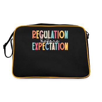 Journée de sensibilisation à l’autisme Cadeau autiste - Sac Retro - noir/or - Dos