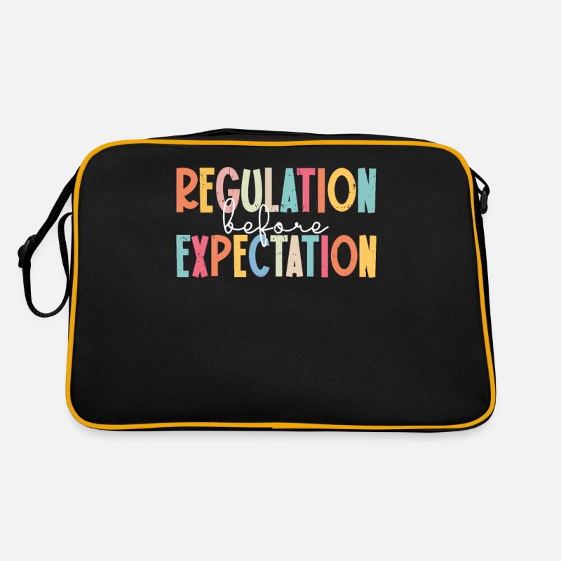 Autisme - Sac Retro - noir/or