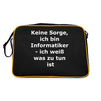 IT Gift - Retro Bag - black/gold - Back
