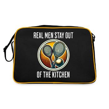 Funny Squash Saying - Retro Bag - black/gold - Back