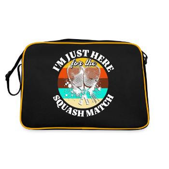 Funny Squash Saying - Retro Bag - black/gold - Back