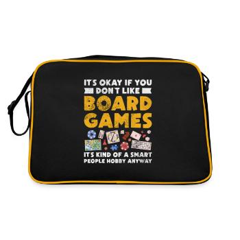 Brettspiel - Retro Tasche - Schwarz/Gold - Hinten