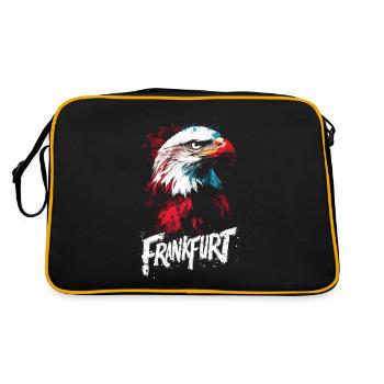 Frankfurt Adler Frankfurter Jungs FFM Ultras - Retro Tasche - Schwarz/Gold - Hinten