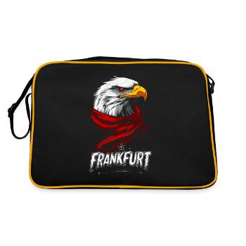 Frankfurt Adler Schal FFM Jungs Ultras - Retro Tasche - Schwarz/Gold - Hinten