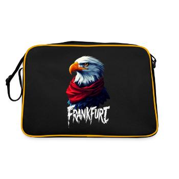Francfort Adler Écharpe FFM Ultras Fans - Sac Retro - noir/or - Dos