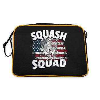 Squash Legend - Retro Bag - black/gold - Back
