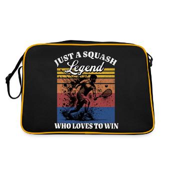 US Squash Player - Retro Bag - black/gold - Back